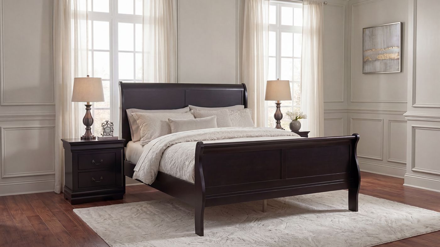 Picture of Louis Philippe Queen Sleigh Bed