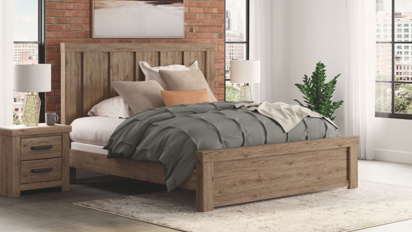 Picture of Oliandon King Panel Bed