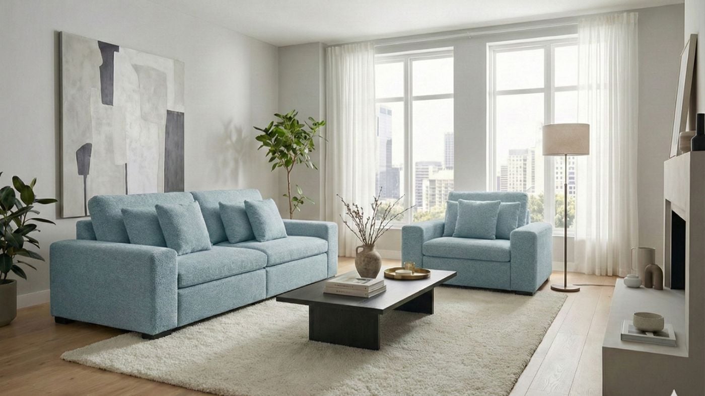 Picture of Katy Power Slider Sofa - Blue