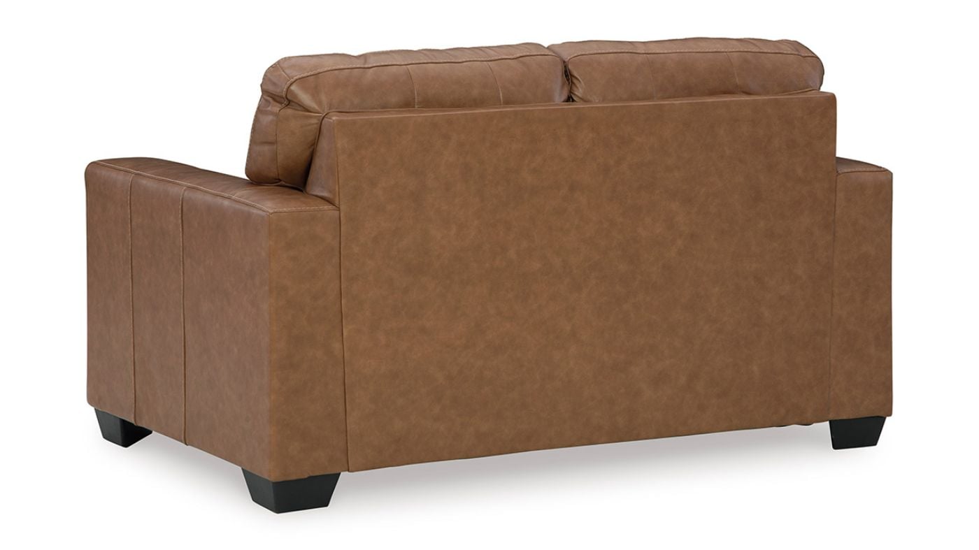 Picture of Bolsena Leather Loveseat - Brown