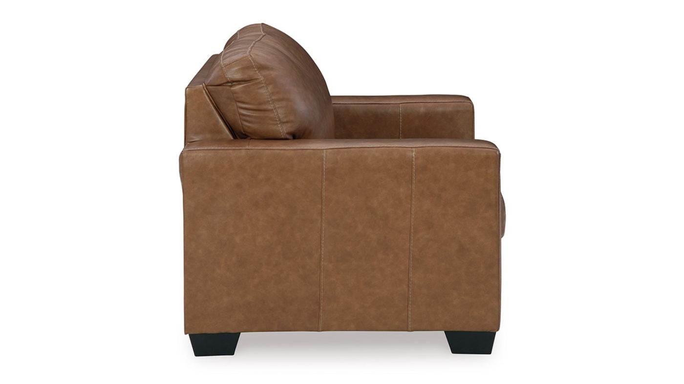 Picture of Bolsena Leather Loveseat - Brown