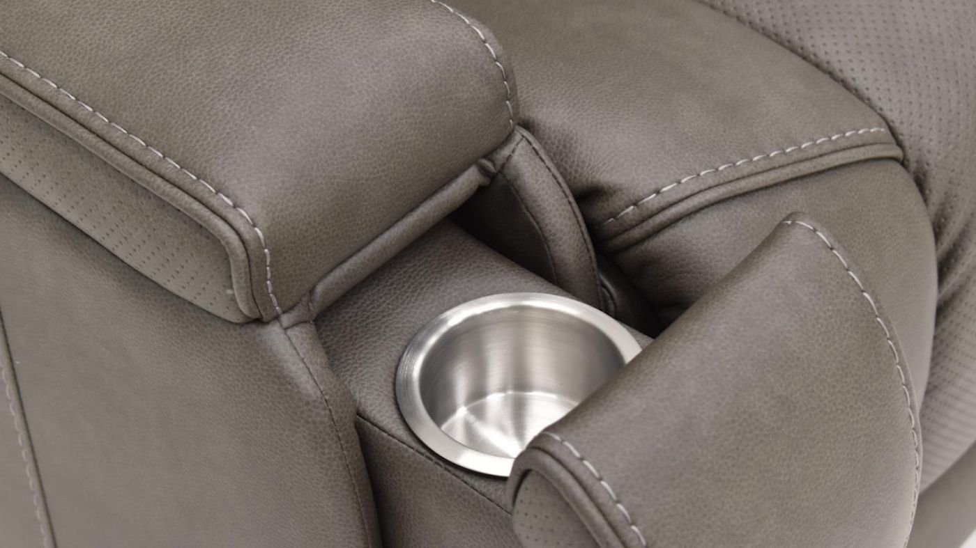 Picture of Alpha Power Sectional - Gray