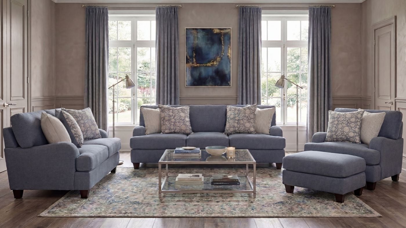 Picture of Laurel 3-Piece Sofa Set - Blue
