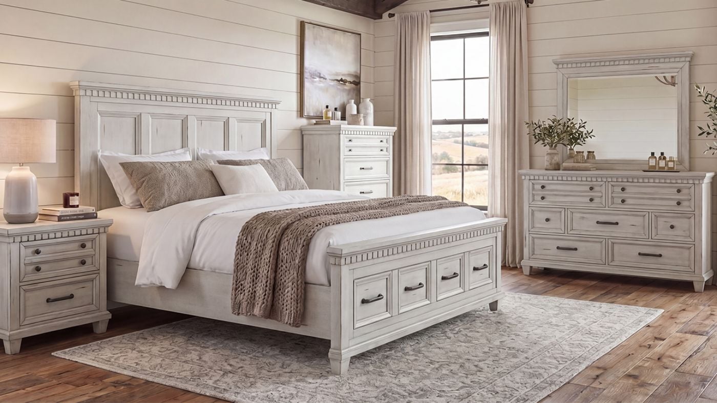 Picture of McCoy Queen Storage Bedroom Set - White