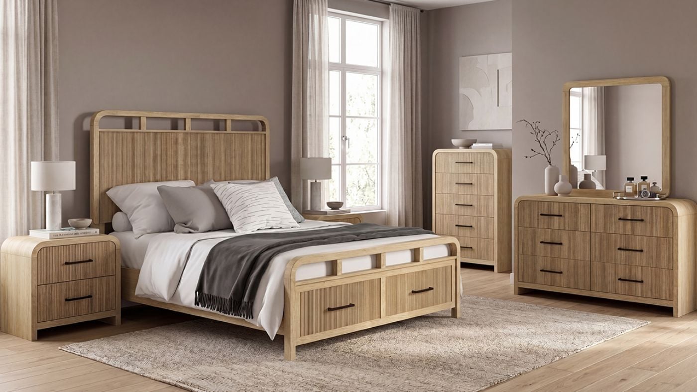 Picture of Ridgemont Queen Storage Bedroom Set - Natural