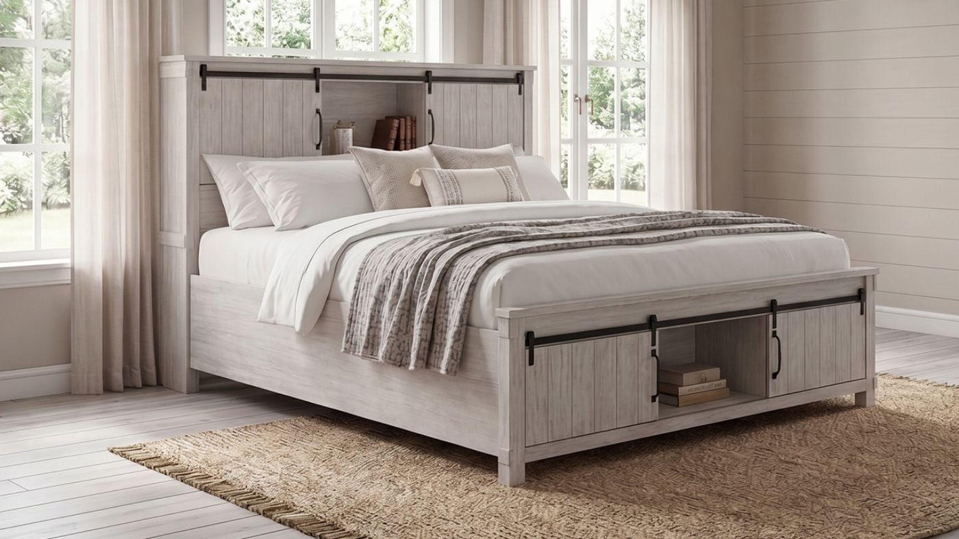 Picture of Scott Queen Storage Bed - White