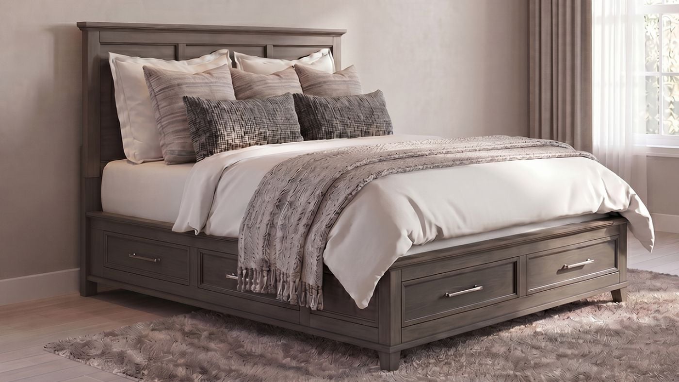 Picture of Canterbury King Storage Bed - Gray