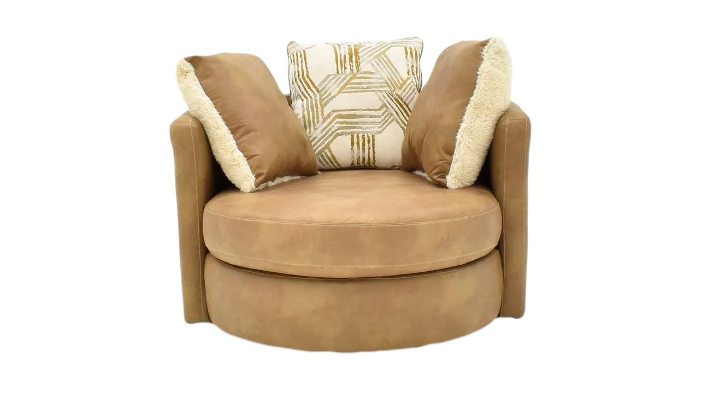 Picture of Crow Swivel Chair - Camel