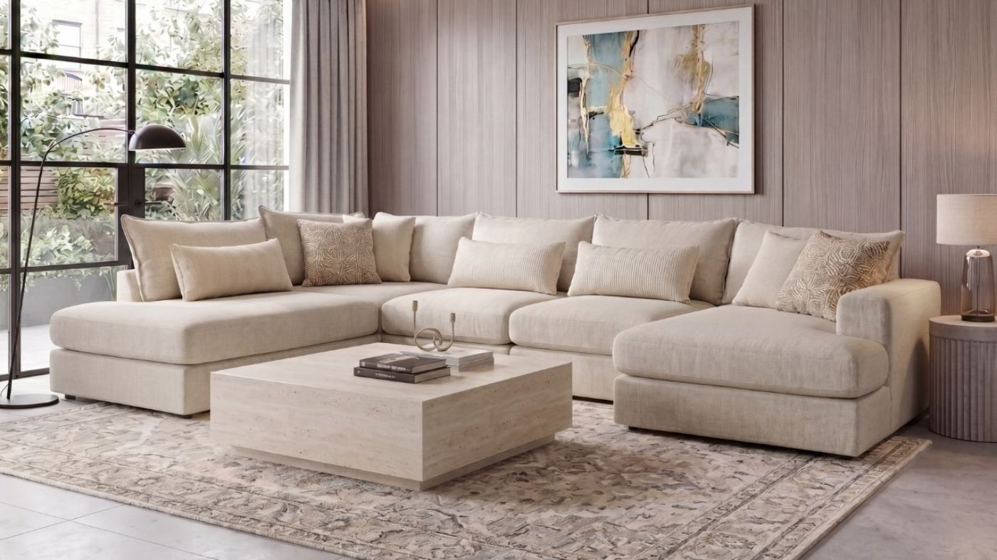 Picture of Hogan Right Double Chaise Sectional - Off White