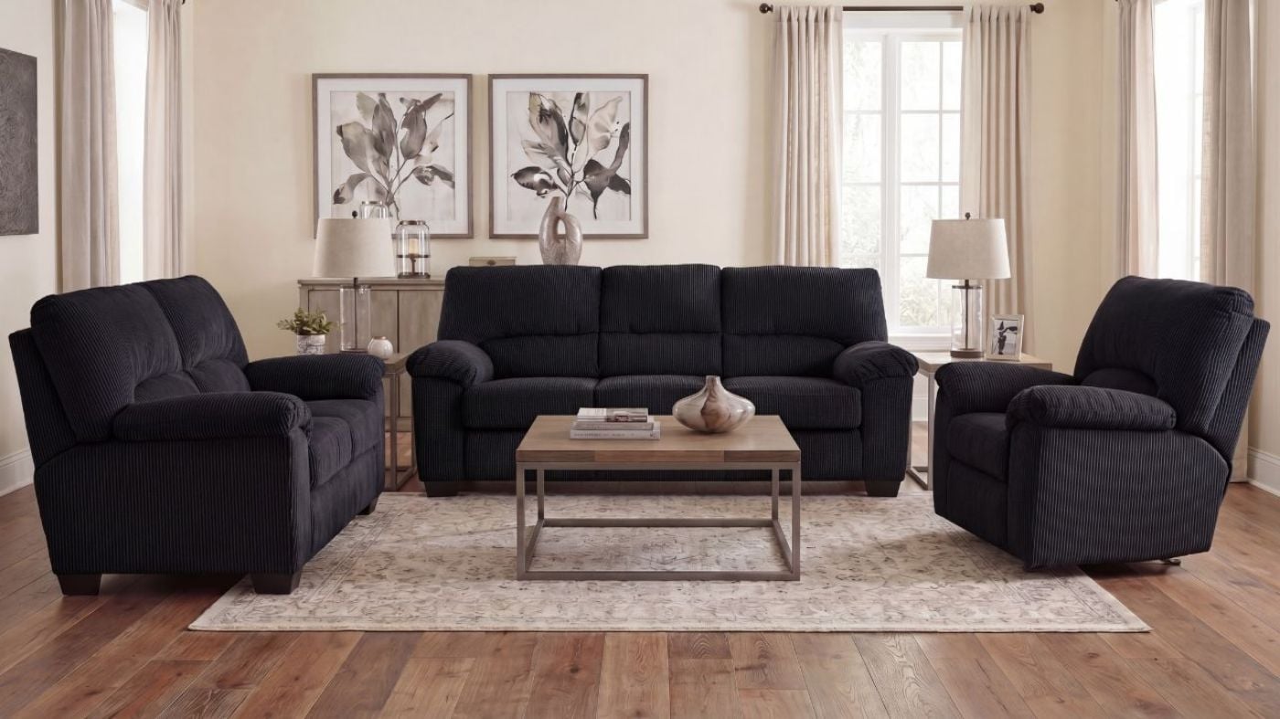 Picture of Simple Joy Sofa Set - Black