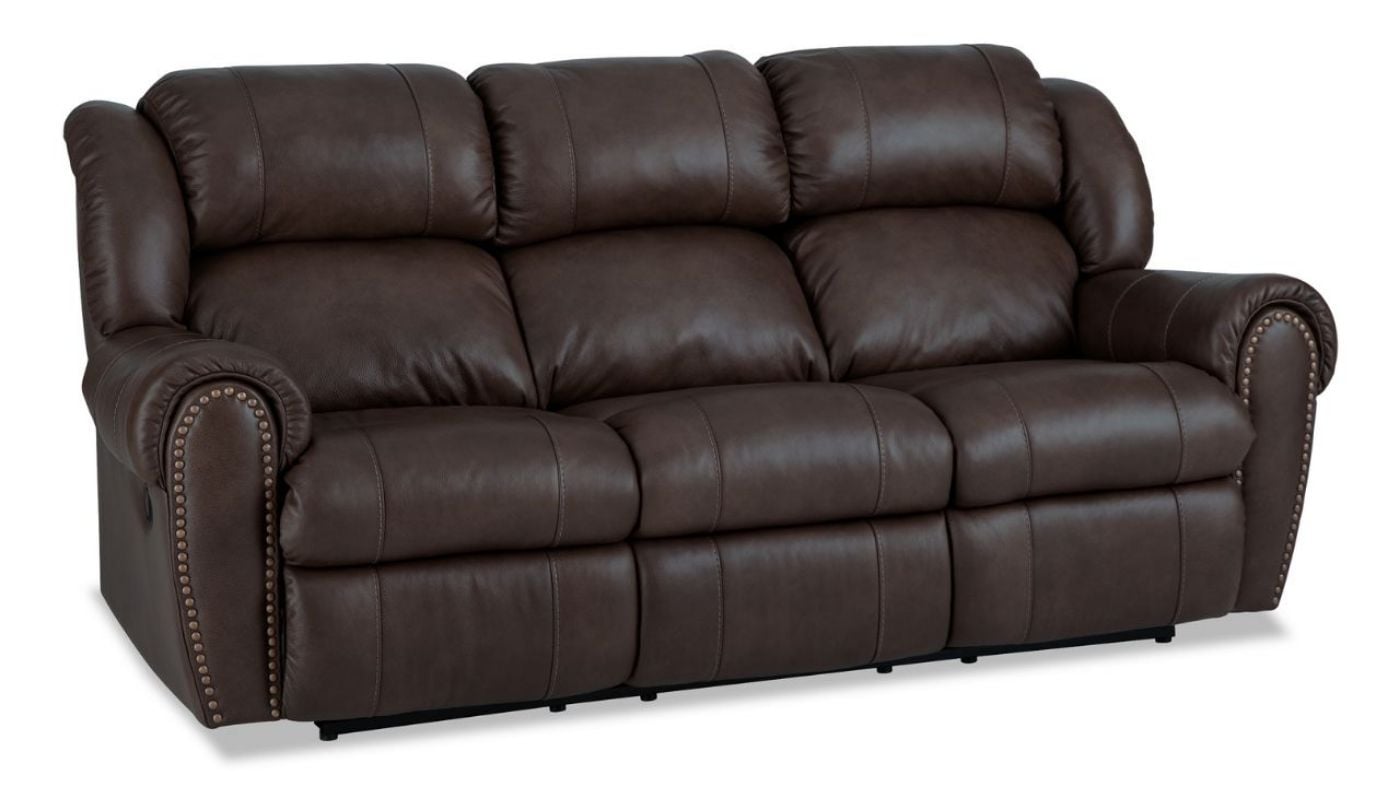Picture of Laredo Power Leather Sofa Set - Dark Brown