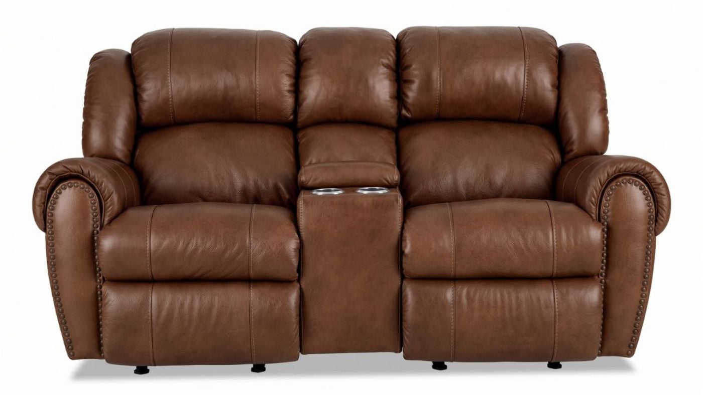Picture of Laredo Reclining Leather Sofa Set - Brown