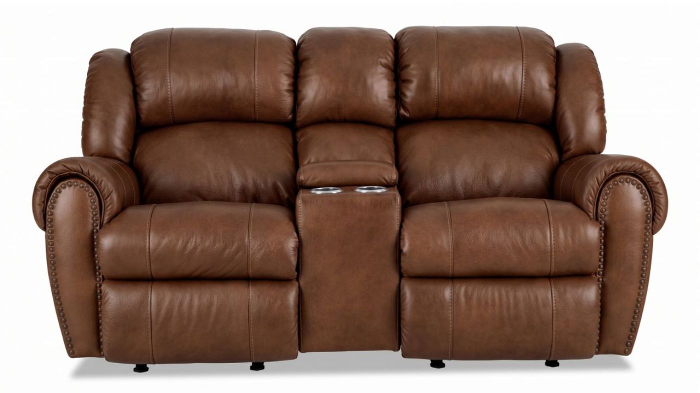 Picture of Laredo Power Leather Sofa Set - Brown