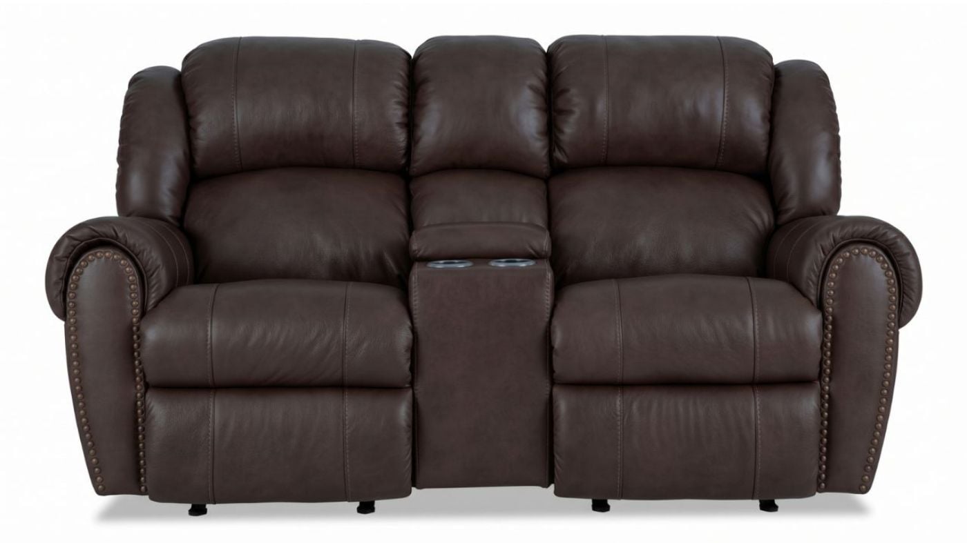Picture of Laredo Power Leather Sofa Set - Dark Brown