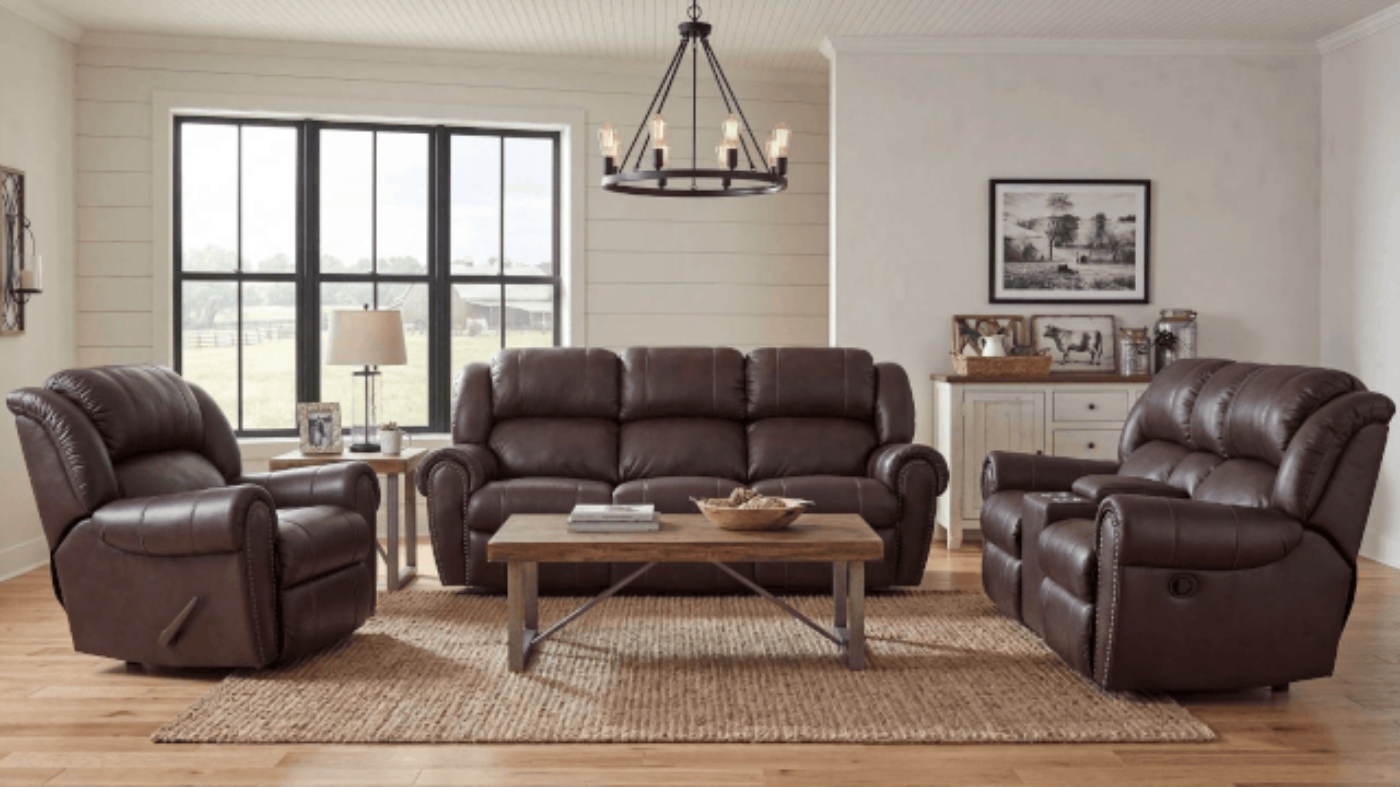 Picture of Laredo Reclining Leather Sofa Set