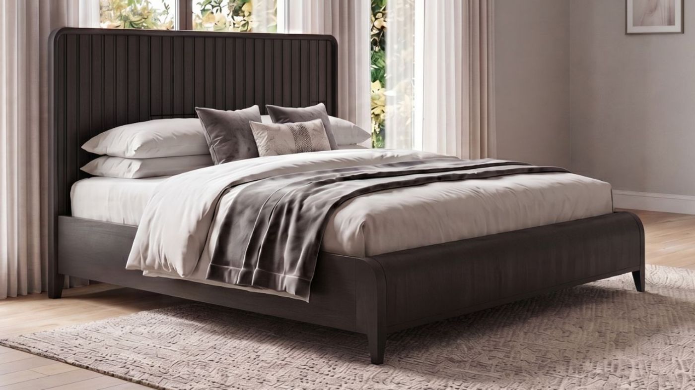 Picture of Elure Queen Waterfall Bed - Black