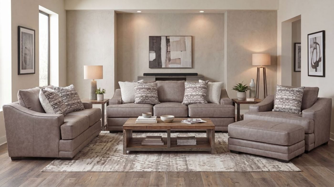 Picture of Duvall Sofa Set - Natural