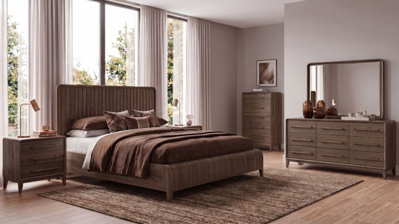 Picture of Elure Queen Bedroom Set - Brown