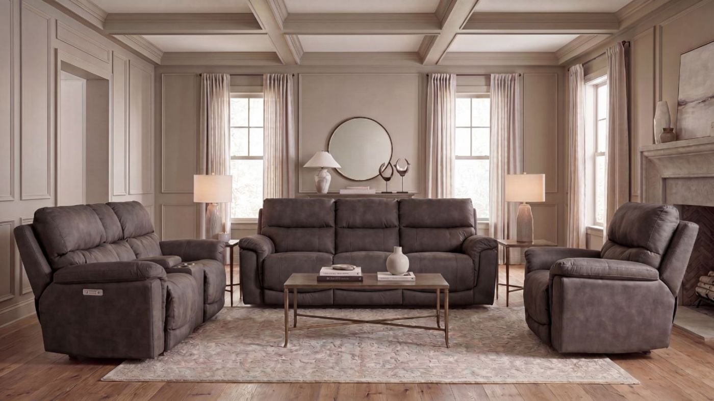 Picture of Cosmo Power Sofa Set - Brown