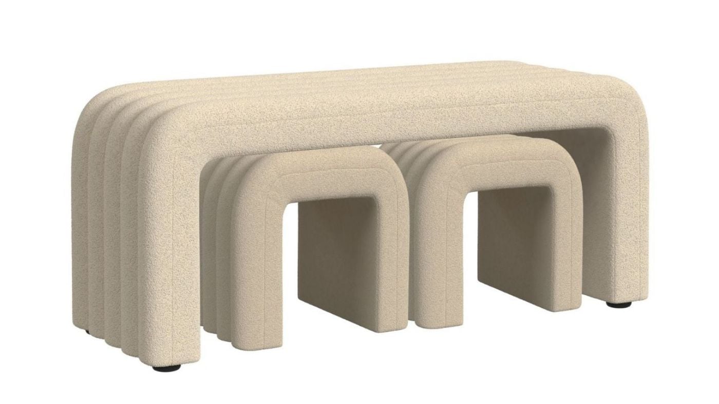 Picture of Seqouia Bench with 2 Stools