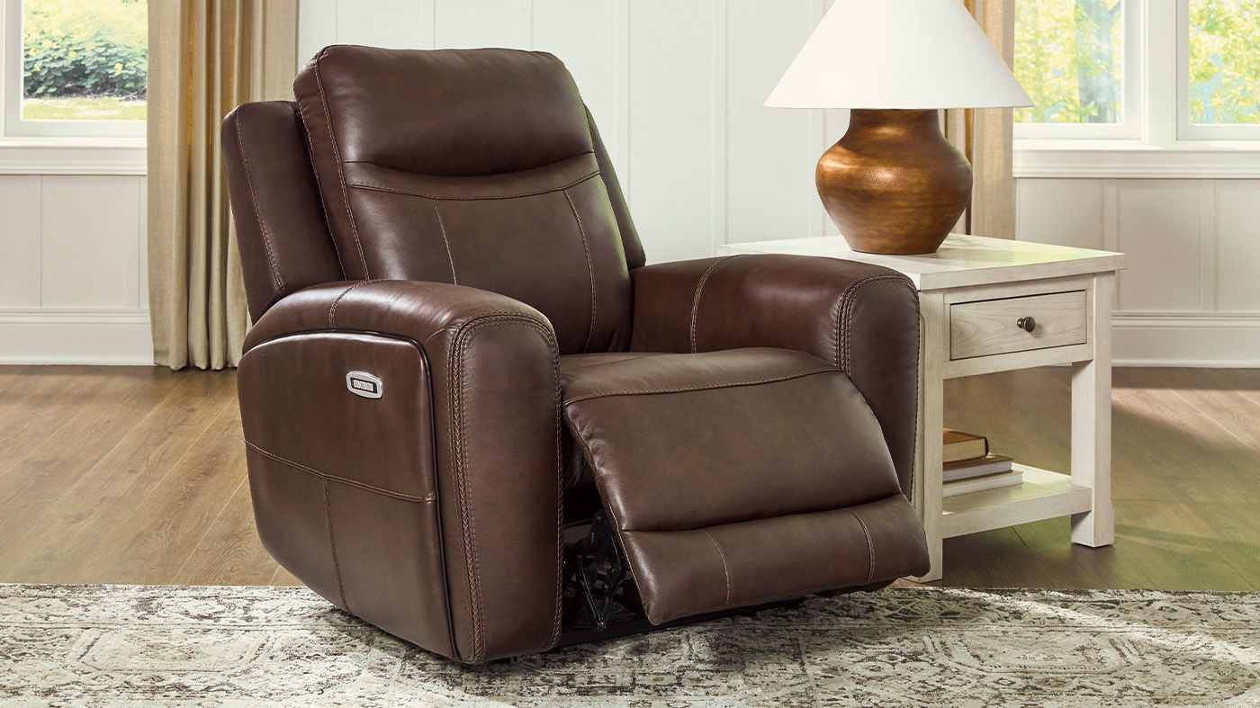 Picture of Gravier Power Leather Recliner