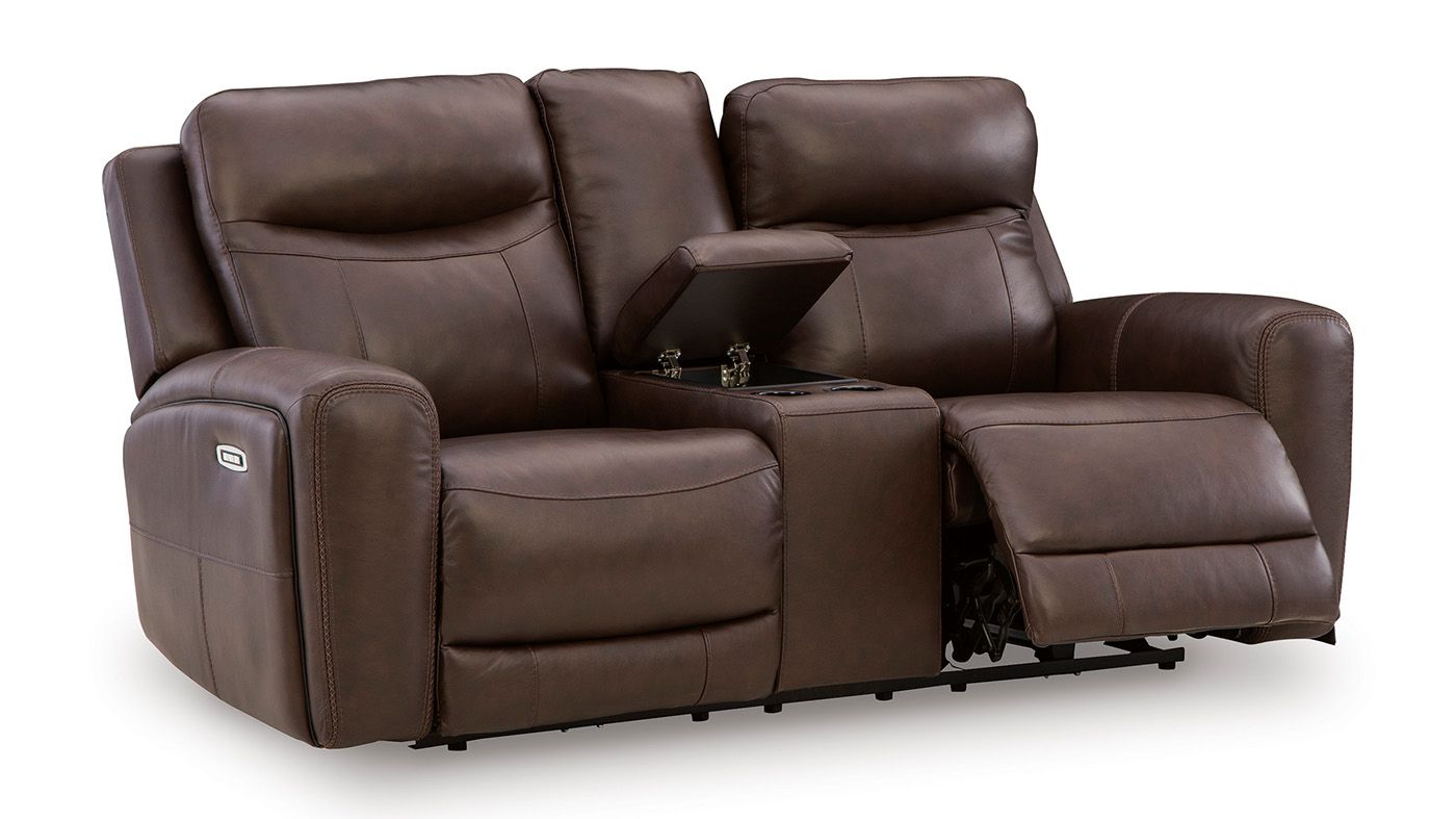 Picture of Gravier Power Leather  Loveseat
