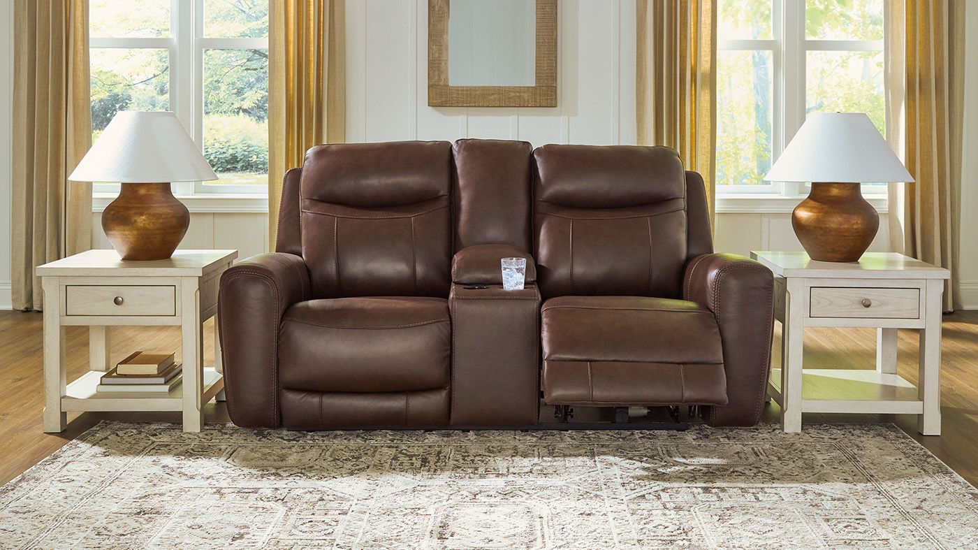 Picture of Gravier Power Leather  Loveseat