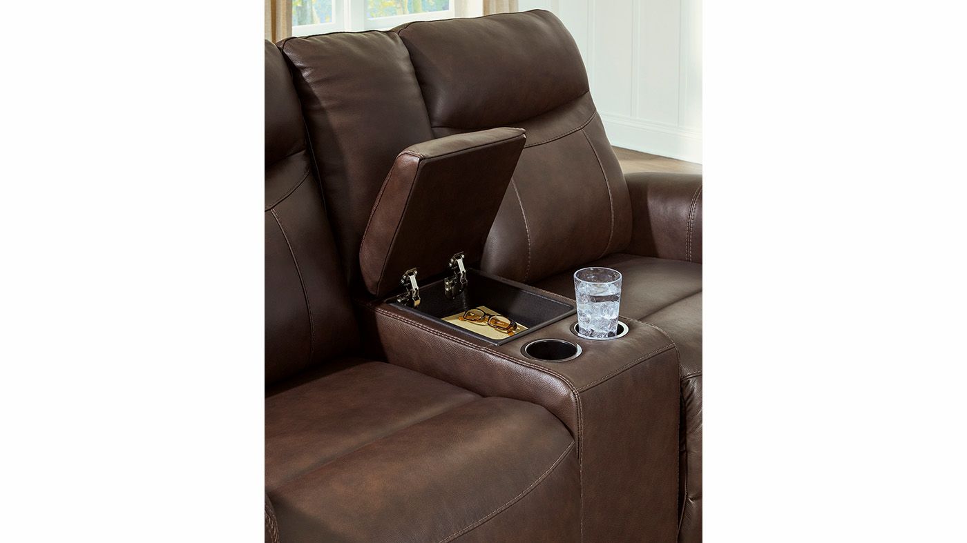 Picture of Gravier Power Leather  Loveseat