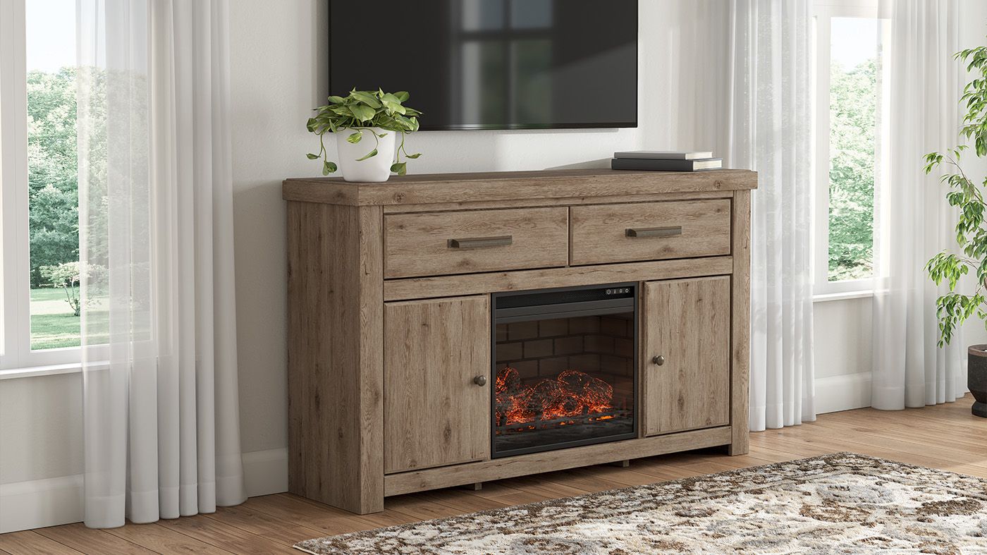 Picture of Garistyn 62" TV Stand with Fireplace
