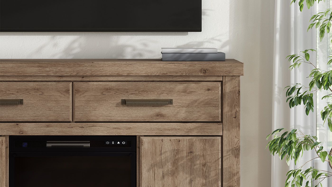 Picture of Garistyn 62" TV Stand with Fireplace