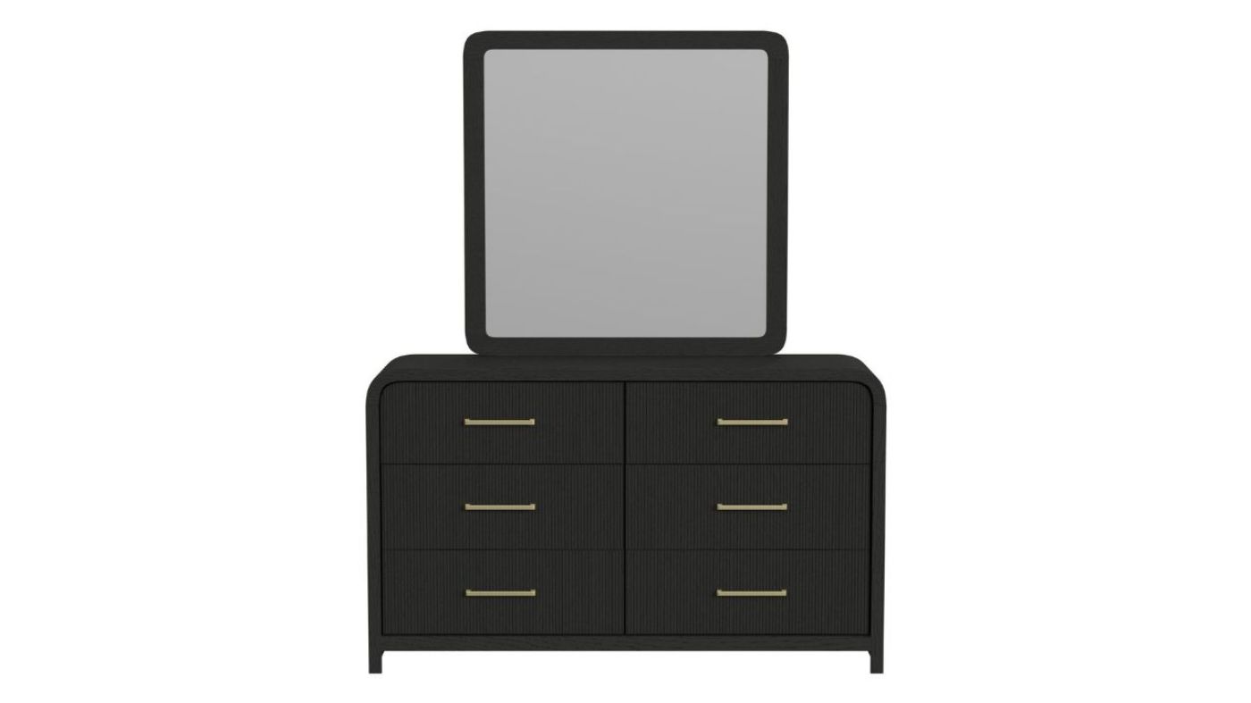 Picture of Ridgemont Dresser with Mirror - Black
