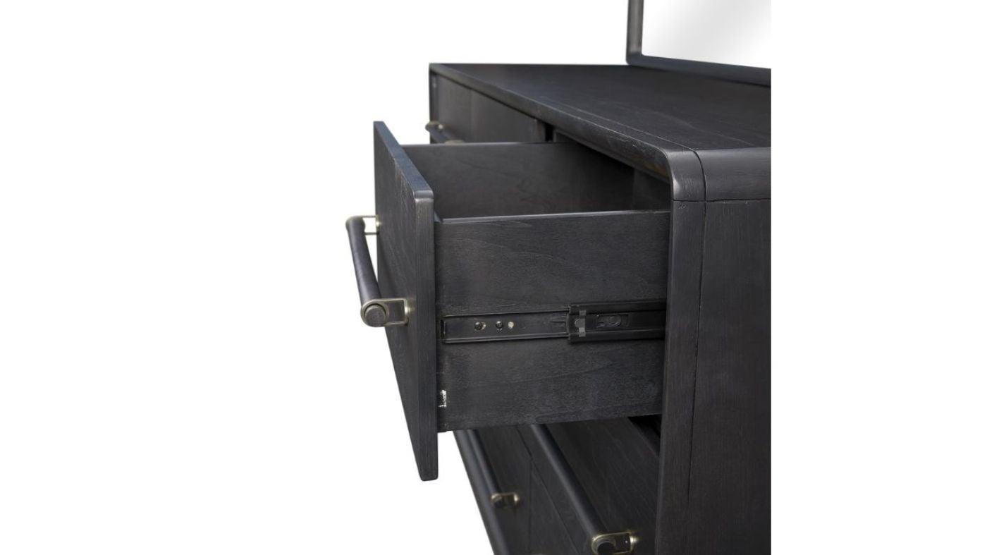 Picture of Elure Dresser with Mirror - Black