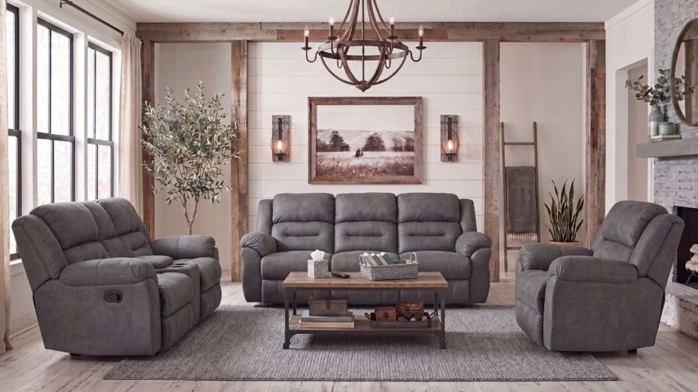 Picture of Gambler Sofa Set - Gray