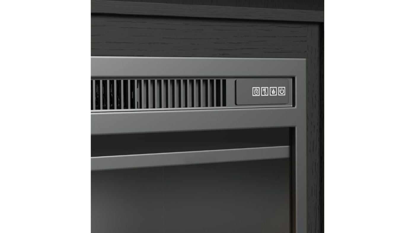 Picture of Ridgemont 82" TV Stand with Fireplace - Black