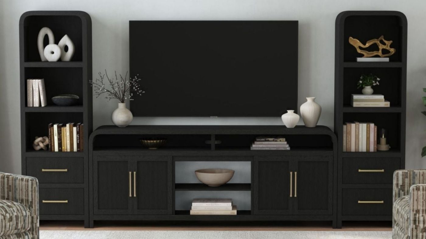 Picture of Ridgemont 82" Entertainment Center - Black
