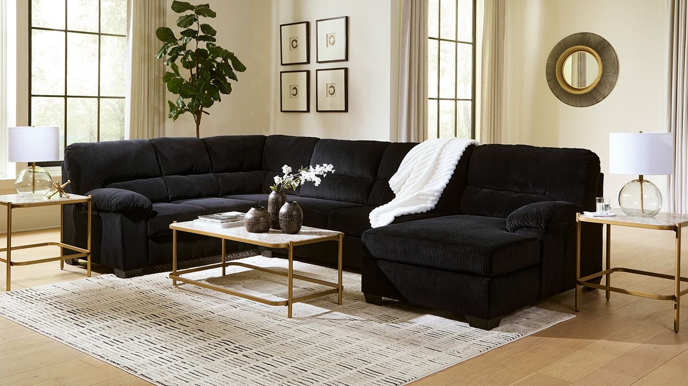 Picture of Simple Joy Sectional - Black