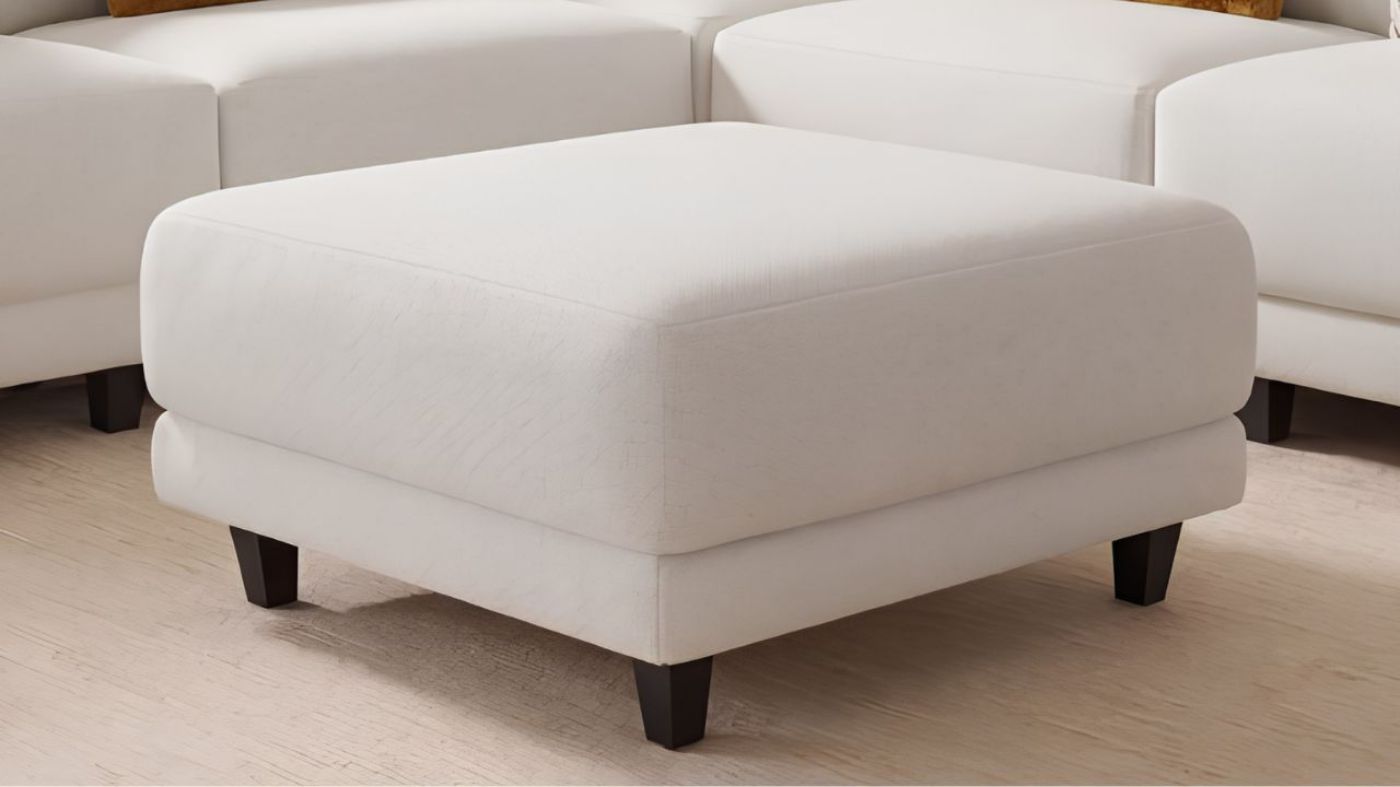Picture of Breckenridge Ottoman - White