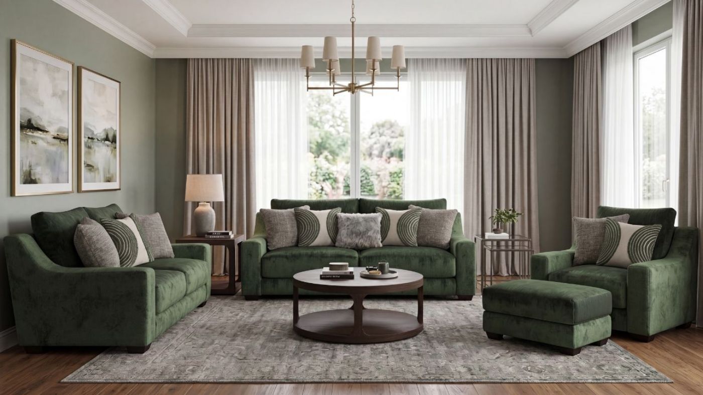 Picture of Capistrano Sofa Set - Green