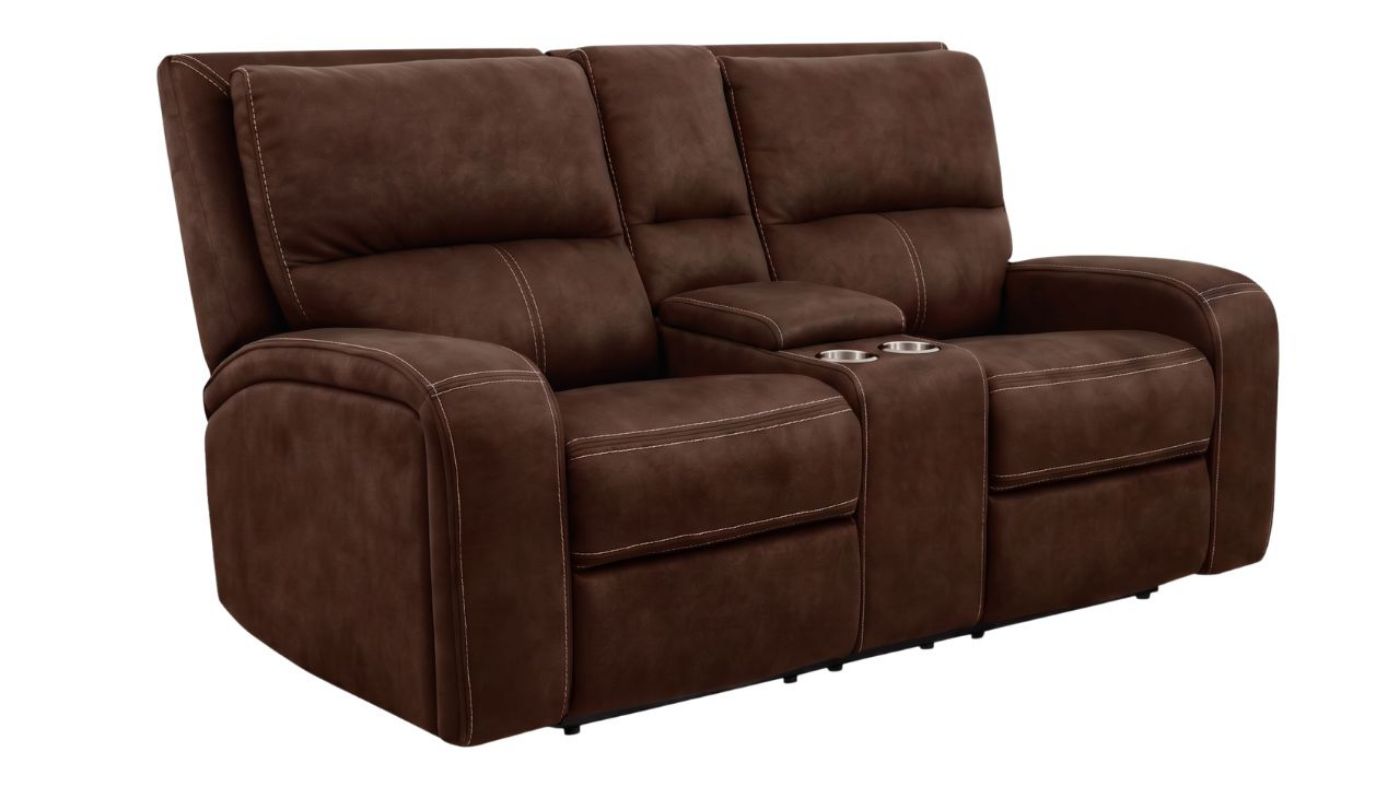 Picture of Portage Power Loveseat - Brown
