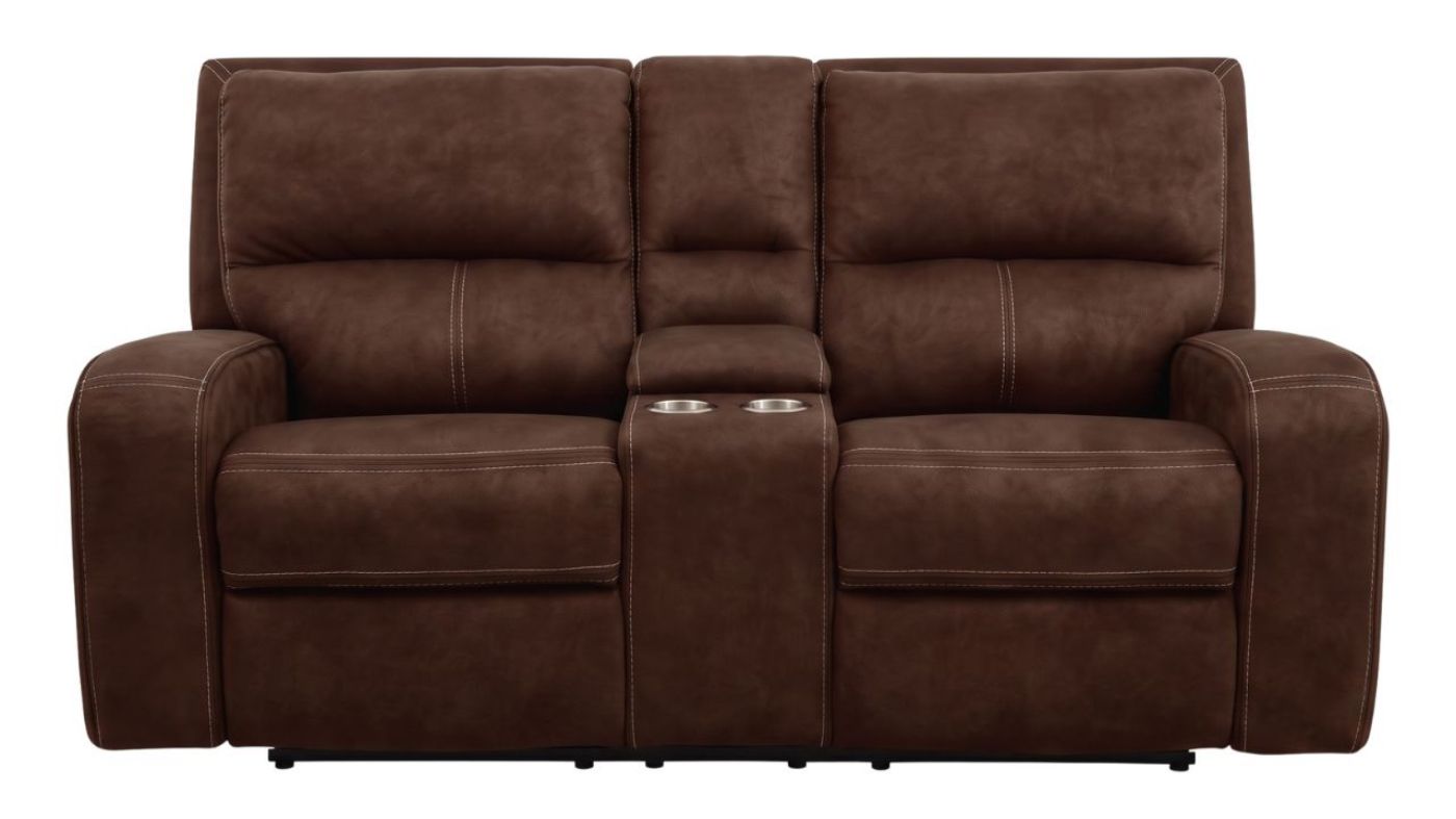 Picture of Portage Power Sofa Set - Brown