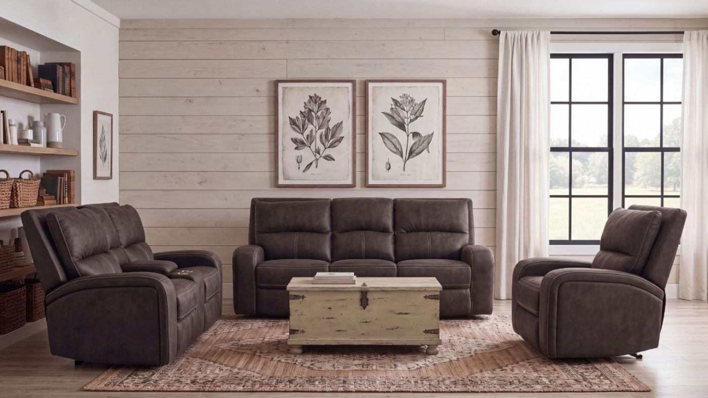 Picture of Portage Power Sofa Set - Gray