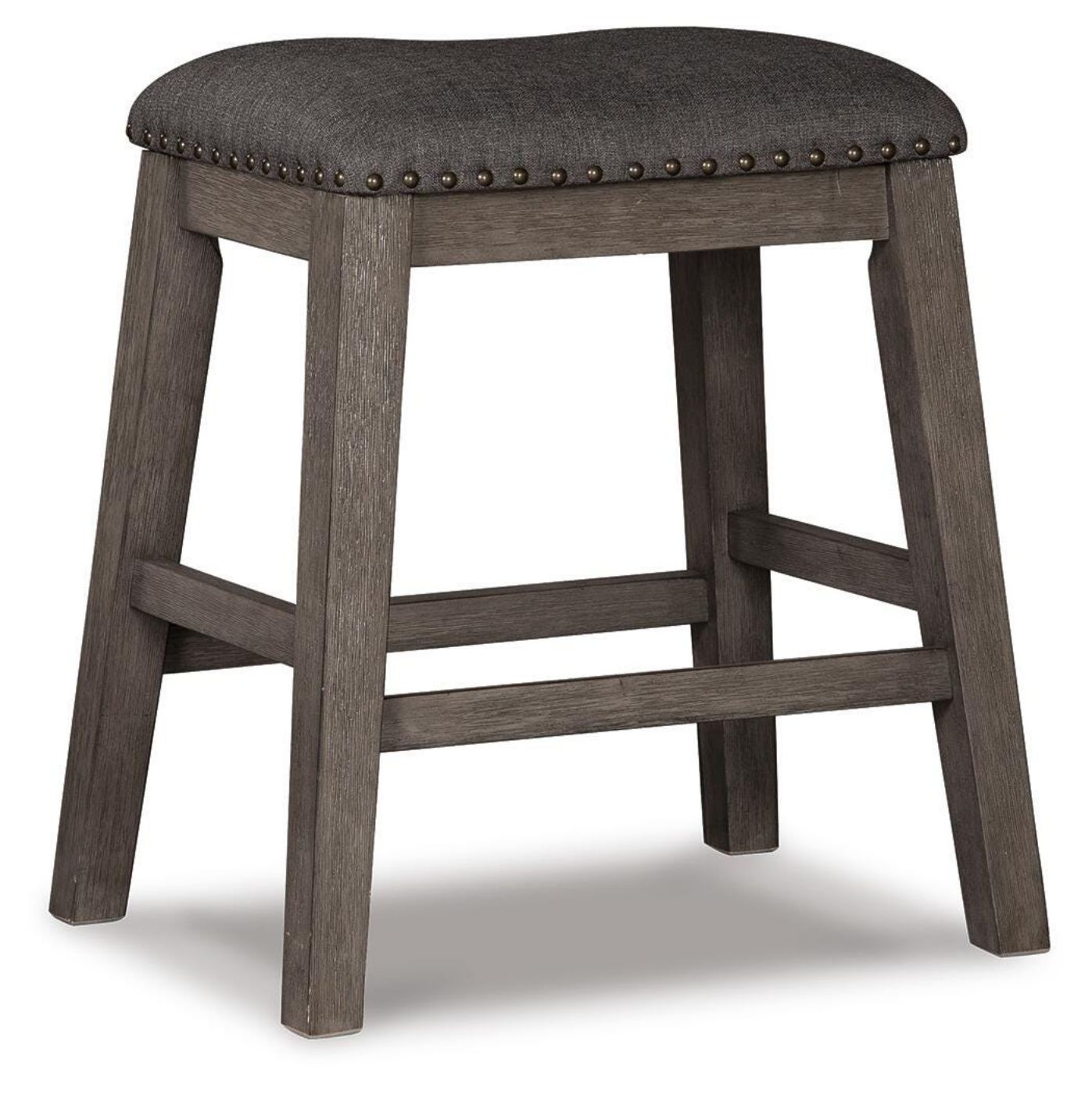 Picture of Caitbrook Upholstered Stool (Set of 2) - Dark Gray