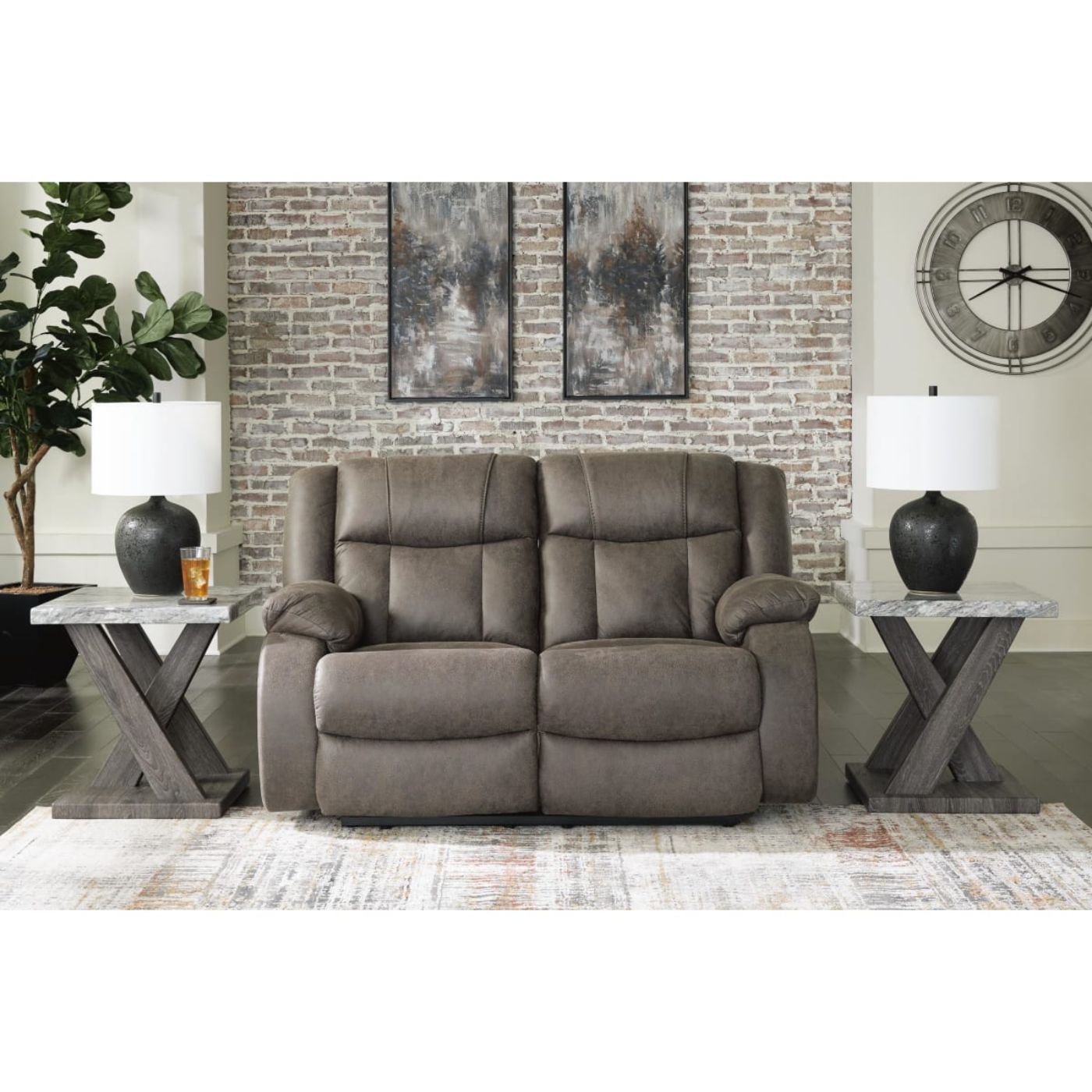 Picture of First Base Reclining Loveseat