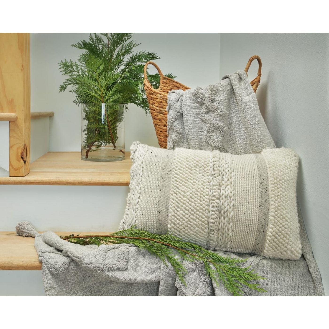 Picture of Standon Pillow Gray White