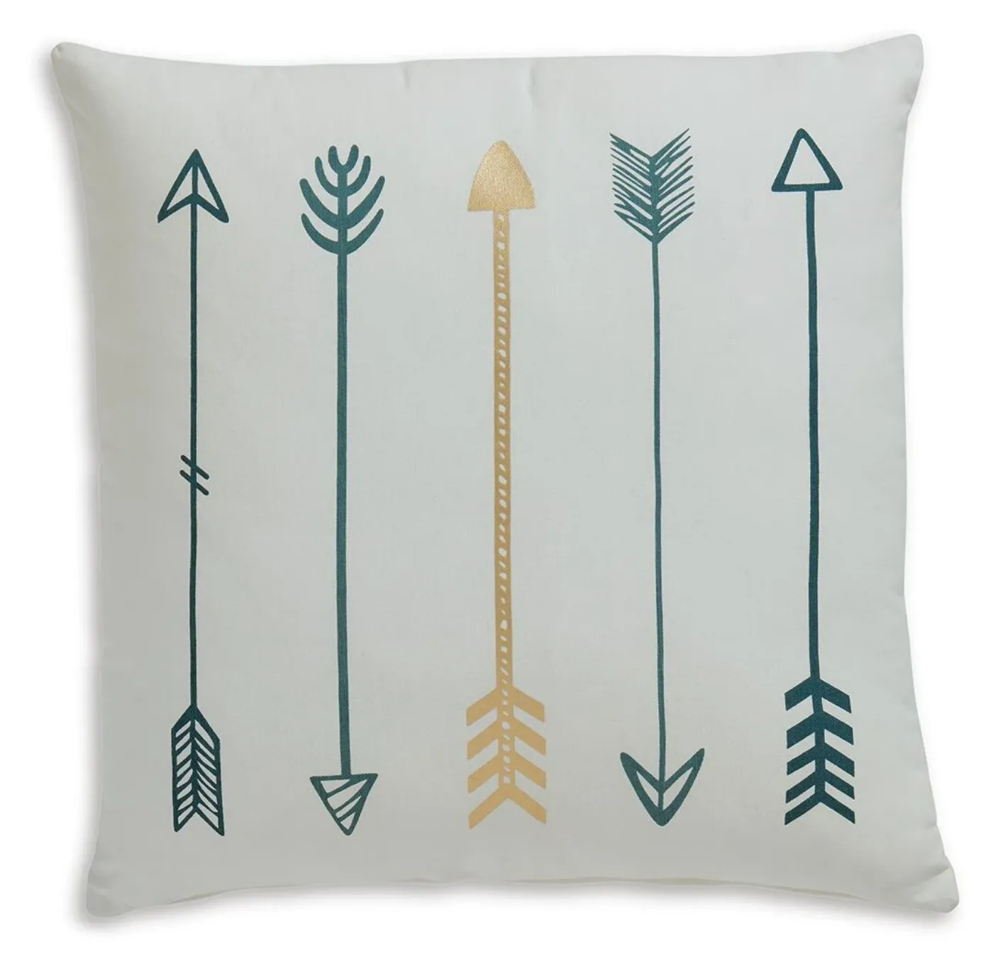 Picture of Gyldan Pillow White Teal Gold