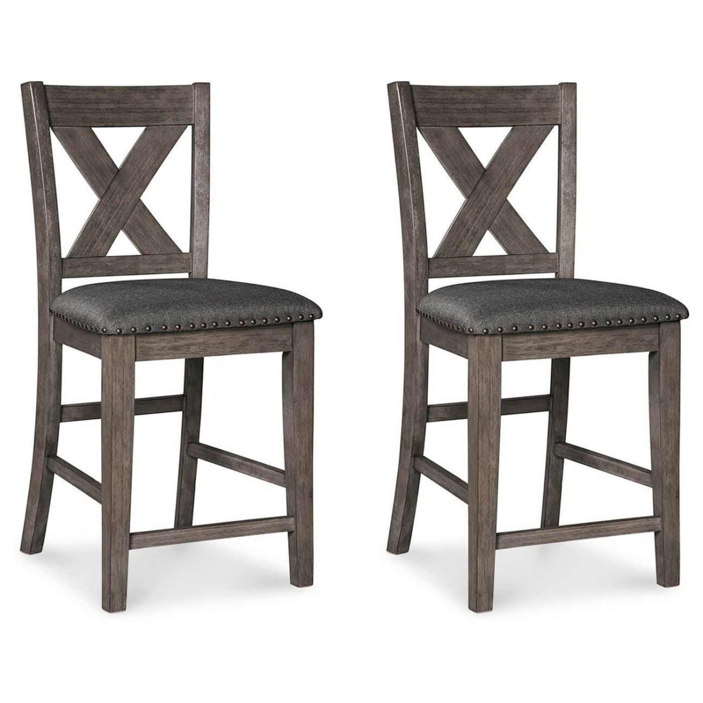 Picture of Caitbrook Counter Height Upholstered Bar Stool (Set Of 2)