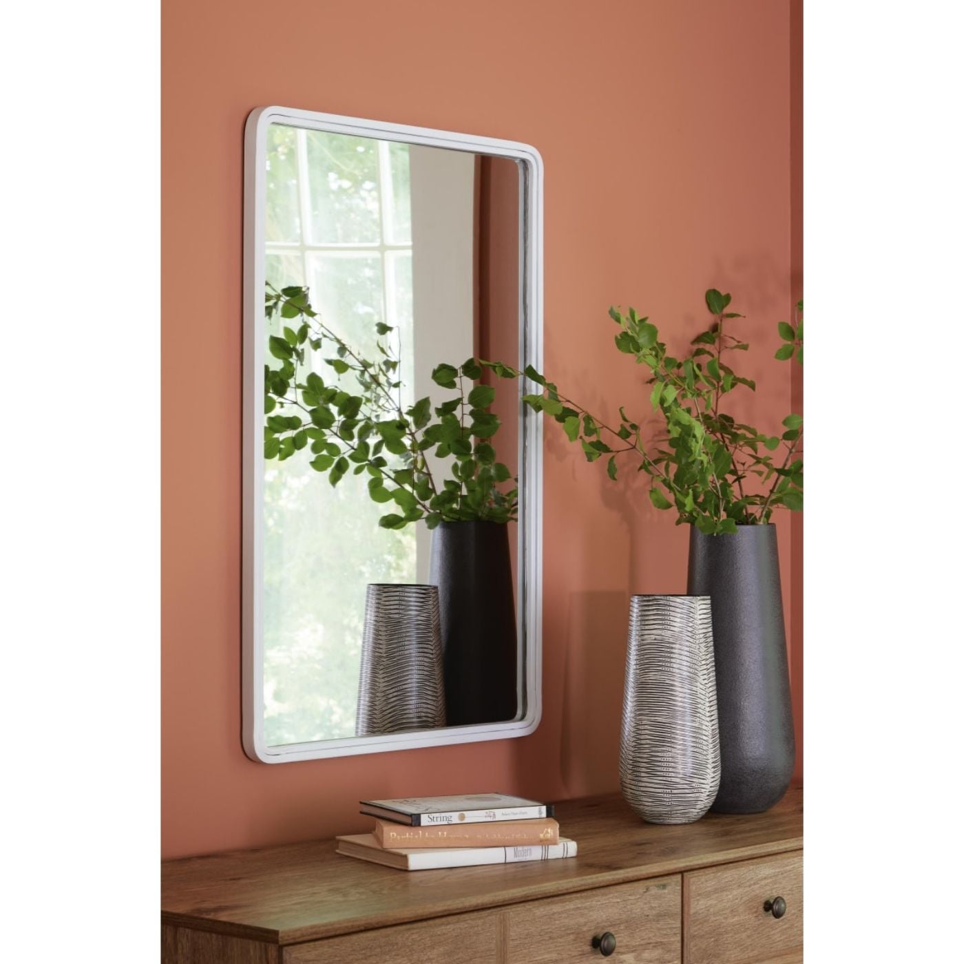 Picture of Accent Mirror Brocky White