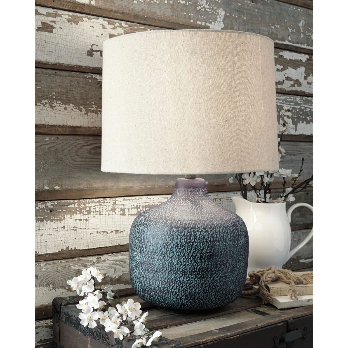 Picture of Malthace Metal Table Lamp - Patina