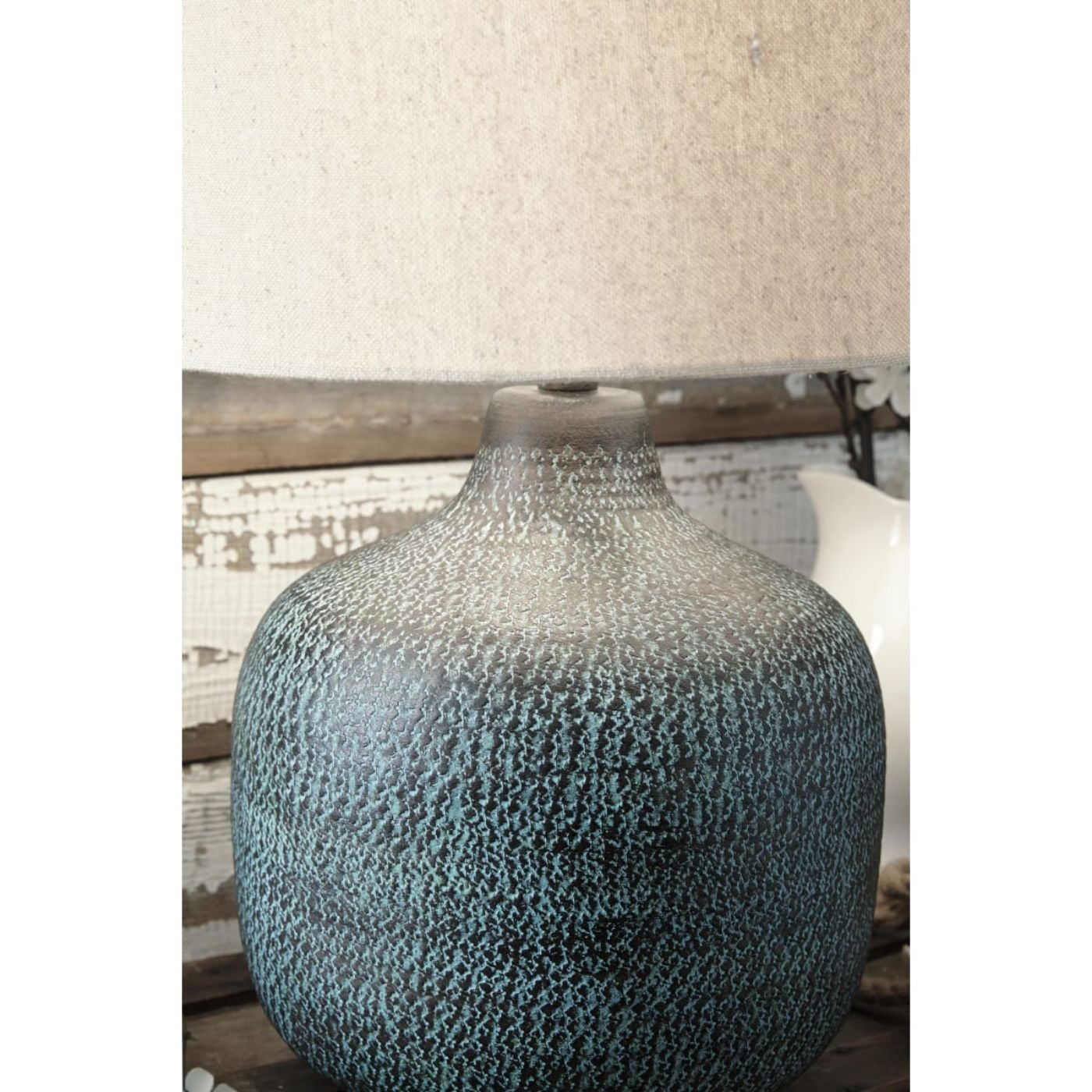 Picture of Malthace Metal Table Lamp - Patina