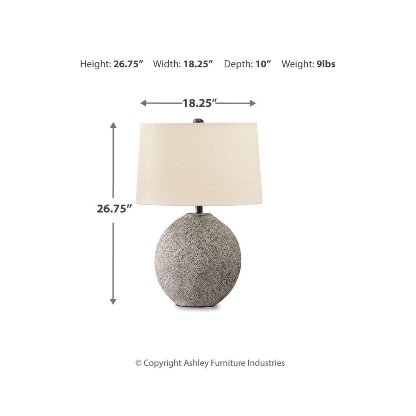 Picture of Paper Table Lamp Harif